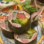 祇園おばんざい ぎんや - ぎんや名物！　鰯のアテ巻き　メチャクチャ旨い◎