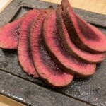 祇園おばんざい ぎんや - 数量限定　鹿肉のステーキ　臭み無く柔らかくて美味しい◎   