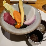 野菜がおいしいレストラン LONGING HOUSE - バーニャカウダ