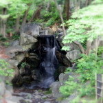 未在 - 瓢箪池とは別の水系で、なんと地下水の滝。