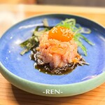 焼鳥 とり藤 - 地鶏のユッケ