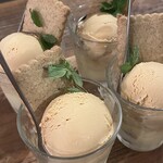 スイカクリ - デザートにキャラメルアイス