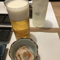 博多海鮮 和たつ美 博多本店 - ビールとレモンサワーとお通し