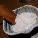 蘂 - 蛤と豆腐鍋（ベトナム産の塩を付けて頂きます）