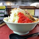 ラーメン めじ - ラーメン小（にんにく少なめ野菜増しアブラ少なめ紅しょうが） 1,000円