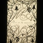 ラール・エ・ラ・マニエール - 通りから見えるお店の看板。