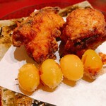 いち井 - 河豚の唐揚げ•銀杏