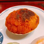 いち井 - 雲丹の貝焼き