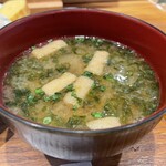 ぼんたぼんた - 味噌汁（あおさ）