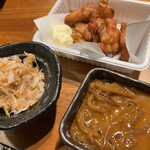 立呑み魚参 - 梅水晶　イカの塩辛　さつまあげ