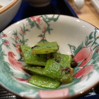 中国意境菜 白燕 - モロヘイヤと挽肉炒め