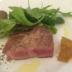 ペレグリーノ - フランスバスク産のキントア豚カタローズの信州炭火焼 　アップ
      