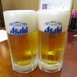 海鮮ろばたうおいち - 生ビール