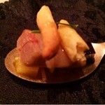 SALONE 2007 - 2014.6.  RISTRETTO～味覚の濃縮 チンタセネーゼ/パイナップル/リクイリツィア/グリッシーニ