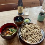 お蕎麦 結 - 冬の蕎麦は牡蠣蕎麦がファーストチョイス（今季は早くも５杯目）、本日は十割蕎麦で