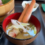 宅配弁当・食堂 たばご屋 - カニ汁付き