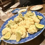 能代 - 白子と蕗のとう唐揚げ