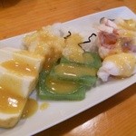 はま秀焼酎茶屋 - おばいけ、こんにゃく、フカなど　酢味噌で