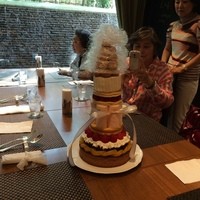 グランカフェ - 
                
                ４５周年記念の４５ｃｍタワーケーキに挑戦してきました
                 