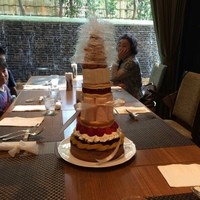 グランカフェ - 
                  
                  ４５周年記念の４５ｃｍタワーケーキに挑戦してきました
                   