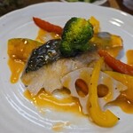 キッチン ブルー グローブ - 野菜をシフトして