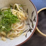 丸池製麺所 - 釜玉、ダシ