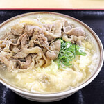 手打ちうどん ひさ枝 - かき玉うどん+肉（2023.7）