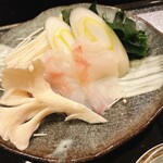 すし おおまさ - カサゴしゃぶしゃぶ