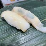 仙令鮨 JR仙台駅 3階店 - あいなめ(ポン酢)・真いか