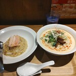 かにチャーハンの店 - ★★炒飯セット 1600円 ごまペーストが濃厚で酸味が強く美味しい！主役のはずの炒飯はイマイチ！CP 悪いのでリピートは無しで！