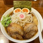 ヤマネコ軒 - 特製豚そば＋ヤサイ増し＋ニンニク