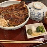  うなぎ川菊 - 鰻丼。量がたっぷり。