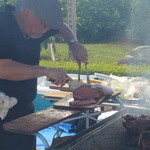 馬事公苑 売店 - ローストビーフ、うまそー　（2012 愛馬の日）