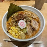 銀座 朧月 - オロチョン味噌1100円＋麺大盛100円