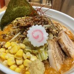 銀座 朧月 - オロチョン味噌1100円＋麺大盛100円