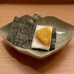 銀座 鼓門 - カラスミもち