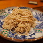 銀座おかもと - 花山椒の温かいつけ蕎麦 （蕎麦）2014.6.1x