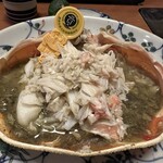 赤坂 きた福 - カニみそ甲羅盛り