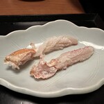 赤坂 きた福 - レアめに湯掻いたの(腕×2)