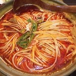 Tennenkyo - 虎ノ門ランチ、牛筋麺をいただきました。汗かいたー。ご馳走様でした