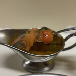 かれーの店 うどん  - オイスターオーシャン、ご飯大盛り、チーズ、スパイシーひき肉、焼トマト