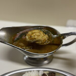 かれーの店 うどん  - オイスターオーシャン、ご飯大盛り、チーズ、スパイシーひき肉、焼トマト