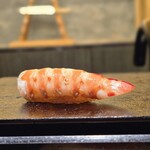 あじゅう田 - 車海老 色も大きさも凄い