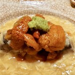 炭屋 - 雲丹と海老芋