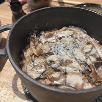 恵比寿ビストロ 猫も杓子も - ポルチーニとトリュフのリゾット風