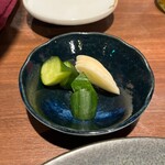 やきとり 右羽。 - 糠漬け