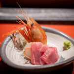 のどぐろ専門 銀座中俣 極 - 北海道戸井の鮪 北海道せたなの牡丹海老