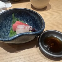 魚菜由良 鼎 - 鮪と鯛のお造り
