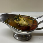 かれーの店 うどん  - オイスターオーシャン、ご飯大盛り、チーズ、スパイシーひき肉、焼トマト