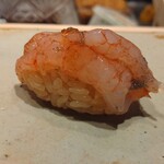 すしやのたい悟 - 昆布〆甘海老